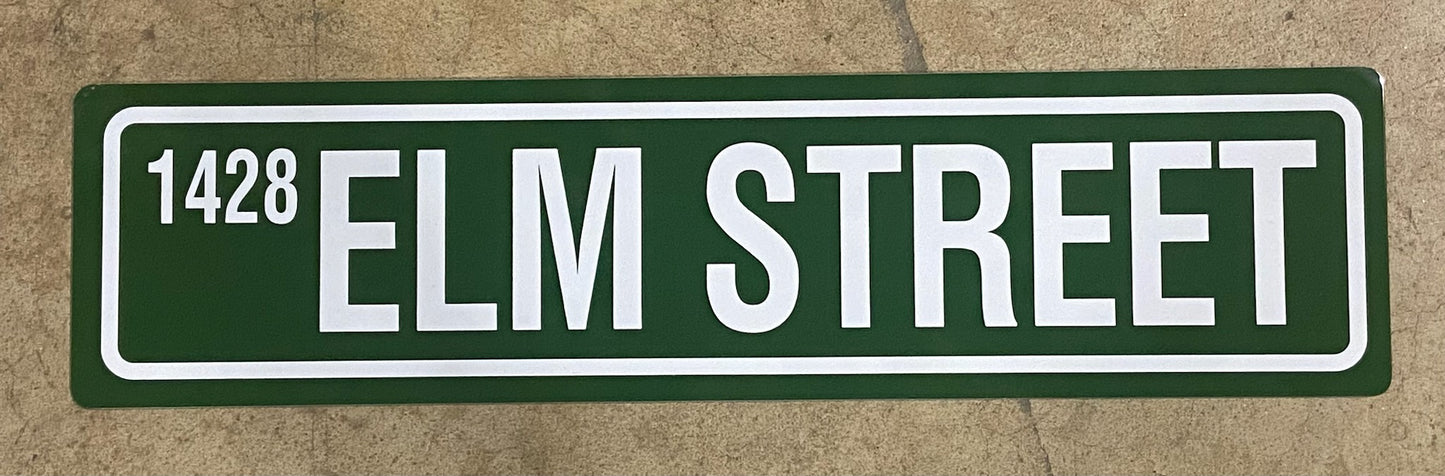 1428 Elm Street Sign