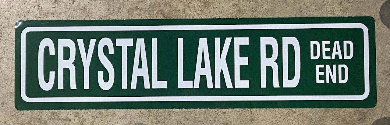 Crystal Lake Rd Sign