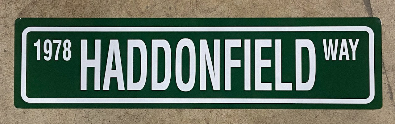 1978 Haddonfield Way Sign